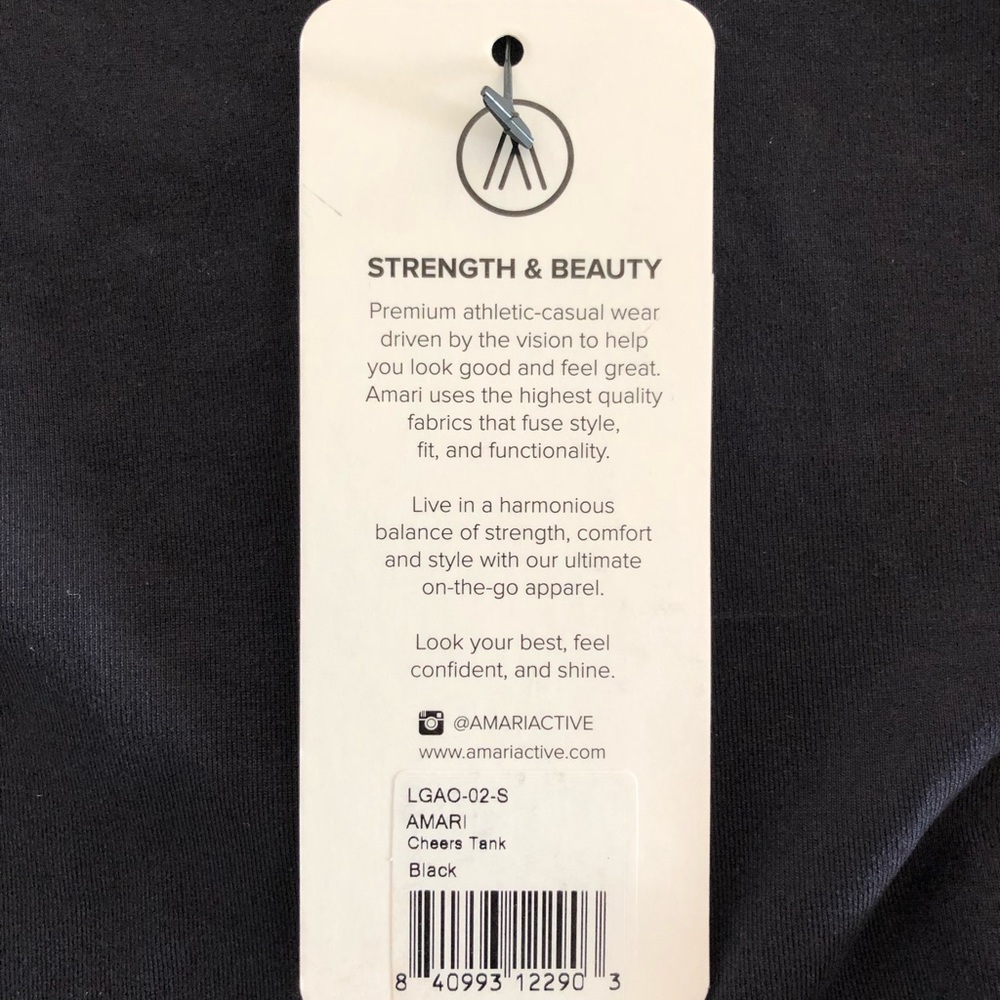 (NWT) Amari Cheers Racerback Mesh Tank Top - Picture 4 of 8
